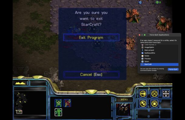 Starcraft'ı zorla kapatma